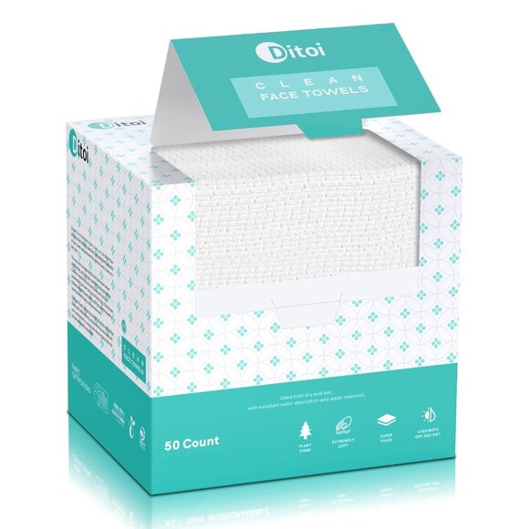 Other - Hypoallergenic 10"x12" Disposable Face Towels - Perfect for Travel & Daily Use